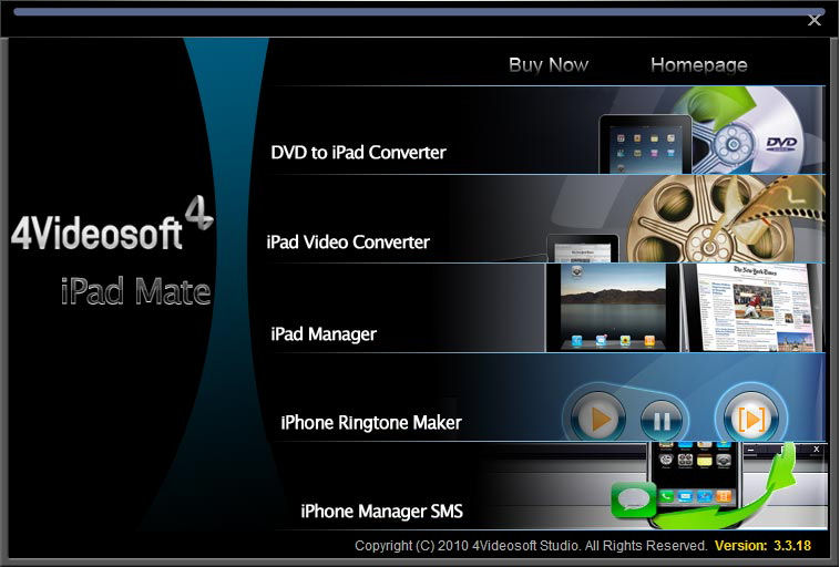 Screenshot af 4Videosoft iPad Mate