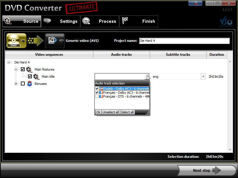 Screenshot af DVD Converter