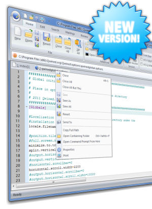 Screenshot af Qwined Technical Editor