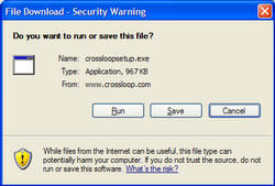 Screenshot af CrossLoop