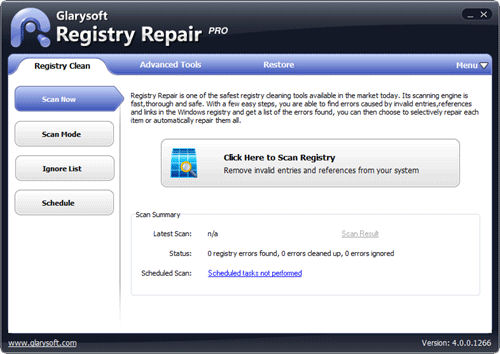Screenshot af Registry Repair