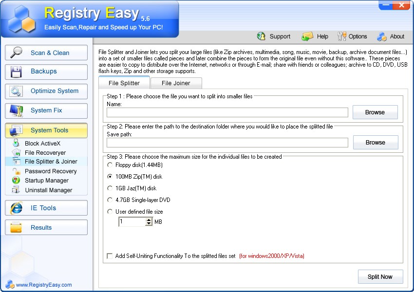 Screenshot af Registry Easy