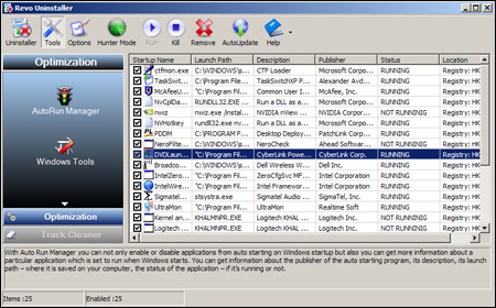 Screenshot af Revo Uninstaller Pro