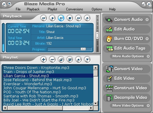 Screenshot af Blaze Media Pro