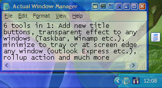 Screenshot af Actual Window Manager