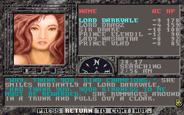 Screenshot af The Dark Queen of Krynn